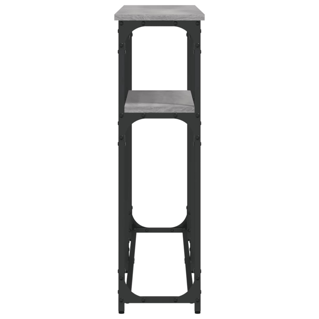 VidaXL Wandtafel 145x22,5x75 cm bewerkt hout grijs sonoma eikenkleurig