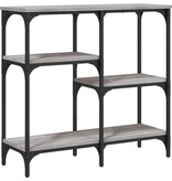 VidaXL Wandtafel 80x29x75 cm bewerkt hout grijs sonoma eikenkleurig