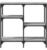 VidaXL Wandtafel 80x29x75 cm bewerkt hout grijs sonoma eikenkleurig