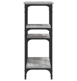 VidaXL Wandtafel 80x29x75 cm bewerkt hout grijs sonoma eikenkleurig