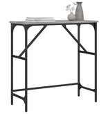 VidaXL Wandtafel 75x32x75 cm bewerkt hout grijs sonoma eikenkleurig