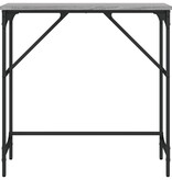 VidaXL Wandtafel 75x32x75 cm bewerkt hout grijs sonoma eikenkleurig