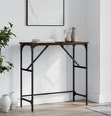 VidaXL Wandtafel 75x32x75 cm bewerkt hout gerookt eikenkleurig