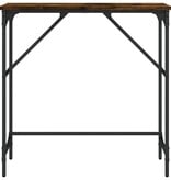 VidaXL Wandtafel 75x32x75 cm bewerkt hout gerookt eikenkleurig