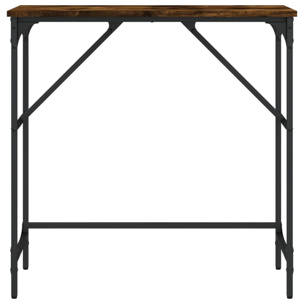 VidaXL Wandtafel 75x32x75 cm bewerkt hout gerookt eikenkleurig