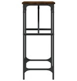 VidaXL Wandtafel 75x32x75 cm bewerkt hout gerookt eikenkleurig