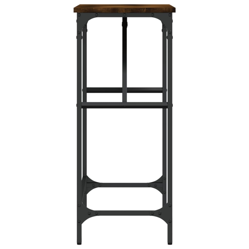 VidaXL Wandtafel 75x32x75 cm bewerkt hout gerookt eikenkleurig