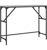 VidaXL Wandtafel 100x32x75 cm bewerkt hout grijs sonoma eikenkleurig