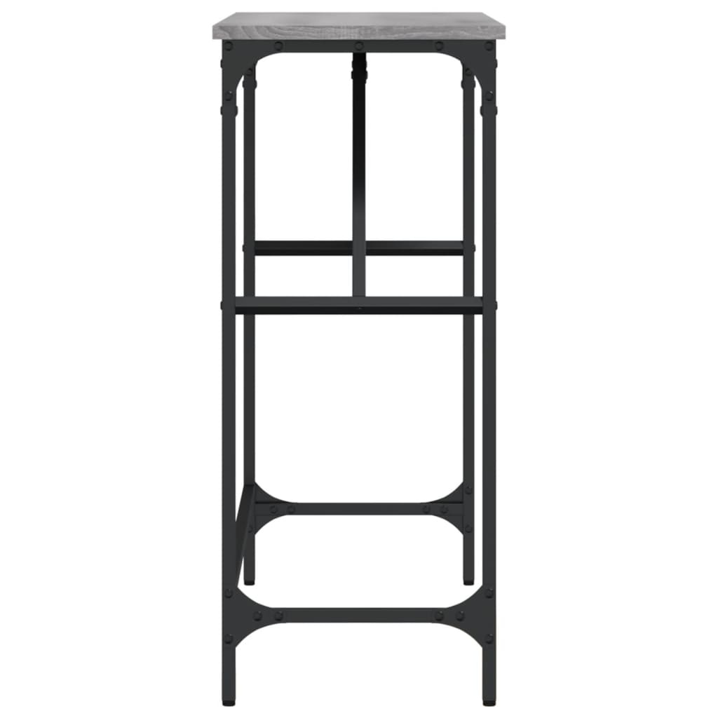 VidaXL Wandtafel 100x32x75 cm bewerkt hout grijs sonoma eikenkleurig