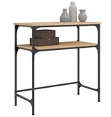 VidaXL Wandtafel 75x35,5x75 cm bewerkt hout sonoma eikenkleurig