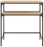 VidaXL Wandtafel 75x35,5x75 cm bewerkt hout sonoma eikenkleurig