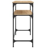 VidaXL Wandtafel 75x35,5x75 cm bewerkt hout sonoma eikenkleurig