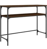 VidaXL Wandtafel 100x35,5x75 cm bewerkt hout bruin eikenkleur