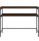 VidaXL Wandtafel 100x35,5x75 cm bewerkt hout bruin eikenkleur