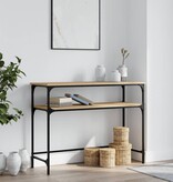 VidaXL Wandtafel 100x35,5x75 cm bewerkt hout sonoma eikenkleurig