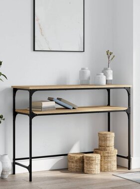 VidaXL Wandtafel 100x35,5x75 cm bewerkt hout sonoma eikenkleurig