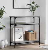 VidaXL Wandtafel 75x29x75 cm bewerkt hout grijs sonoma eikenkleurig