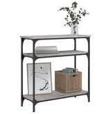 VidaXL Wandtafel 75x29x75 cm bewerkt hout grijs sonoma eikenkleurig