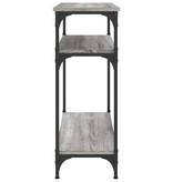 VidaXL Wandtafel 75x29x75 cm bewerkt hout grijs sonoma eikenkleurig