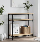 VidaXL Wandtafel 75x29x75 cm bewerkt hout sonoma eikenkleurig