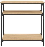 VidaXL Wandtafel 75x29x75 cm bewerkt hout sonoma eikenkleurig