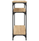 VidaXL Wandtafel 75x29x75 cm bewerkt hout sonoma eikenkleurig