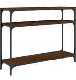 VidaXL Wandtafel 100x29x75 cm bewerkt hout bruin eikenkleur