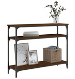 VidaXL Wandtafel 100x29x75 cm bewerkt hout bruin eikenkleur