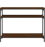 VidaXL Wandtafel 100x29x75 cm bewerkt hout bruin eikenkleur