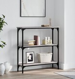 VidaXL Wandtafel 75x22,5x75 cm bewerkt hout grijs sonoma eikenkleurig