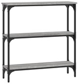VidaXL Wandtafel 75x22,5x75 cm bewerkt hout grijs sonoma eikenkleurig