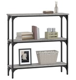 VidaXL Wandtafel 75x22,5x75 cm bewerkt hout grijs sonoma eikenkleurig