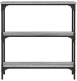 VidaXL Wandtafel 75x22,5x75 cm bewerkt hout grijs sonoma eikenkleurig