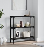 VidaXL Wandtafel 75x22,5x75 cm bewerkt hout zwart