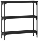 VidaXL Wandtafel 75x22,5x75 cm bewerkt hout zwart