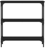 VidaXL Wandtafel 75x22,5x75 cm bewerkt hout zwart