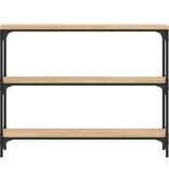 VidaXL Wandtafel 100x22,5x75 cm bewerkt hout sonoma eikenkleurig