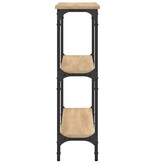 VidaXL Wandtafel 100x22,5x75 cm bewerkt hout sonoma eikenkleurig