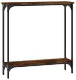 VidaXL Wandtafel 75x22,5x75 cm bewerkt hout gerookt eikenkleurig