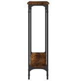 VidaXL Wandtafel 75x22,5x75 cm bewerkt hout gerookt eikenkleurig