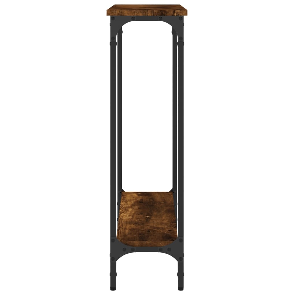 VidaXL Wandtafel 75x22,5x75 cm bewerkt hout gerookt eikenkleurig