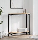 VidaXL Wandtafel 75x22,5x75 cm bewerkt hout sonoma eikenkleurig