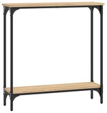 VidaXL Wandtafel 75x22,5x75 cm bewerkt hout sonoma eikenkleurig