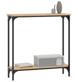 VidaXL Wandtafel 75x22,5x75 cm bewerkt hout sonoma eikenkleurig