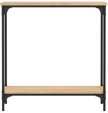 VidaXL Wandtafel 75x22,5x75 cm bewerkt hout sonoma eikenkleurig