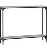 VidaXL Wandtafel 100x22,5x75 cm bewerkt hout grijs sonoma eikenkleurig