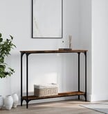 VidaXL Wandtafel 100x22,5x75 cm bewerkt hout gerookt eikenkleurig