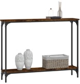 VidaXL Wandtafel 100x22,5x75 cm bewerkt hout gerookt eikenkleurig