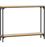 VidaXL Wandtafel 100x22,5x75 cm bewerkt hout sonoma eikenkleurig