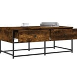 VidaXL Salontafel 100x51x40 cm bewerkt hout gerookt eikenkleurig